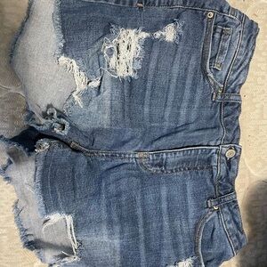 Distressed Denim Women's Shorts